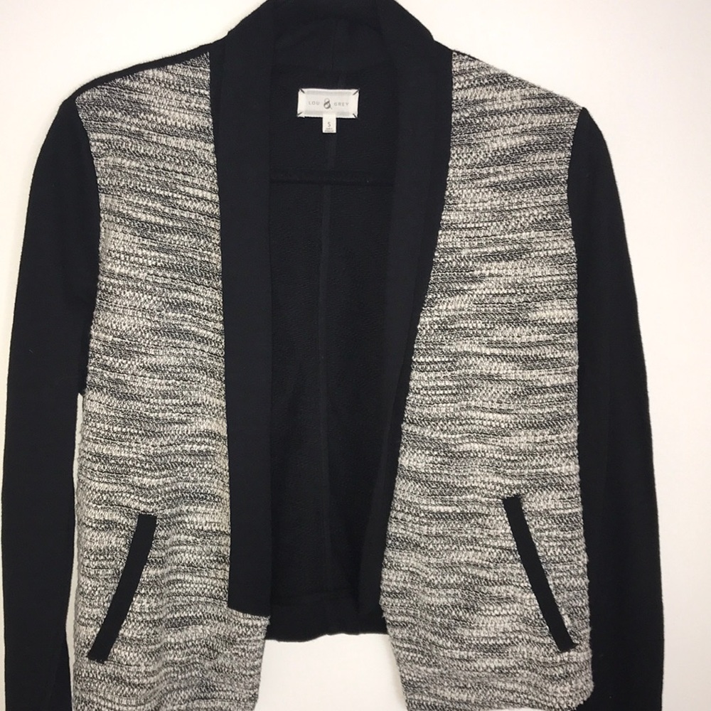 Lou & Grey black and white blazer
